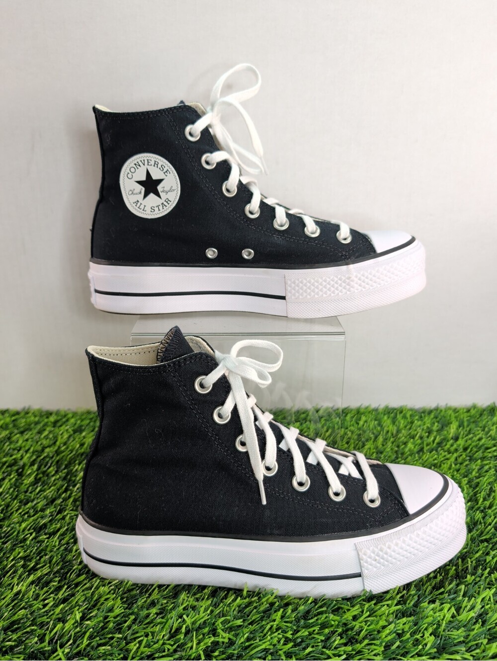Converse Chuck Taylor All Star Lift Canvas Shoes Black 560845F Women's Size 7